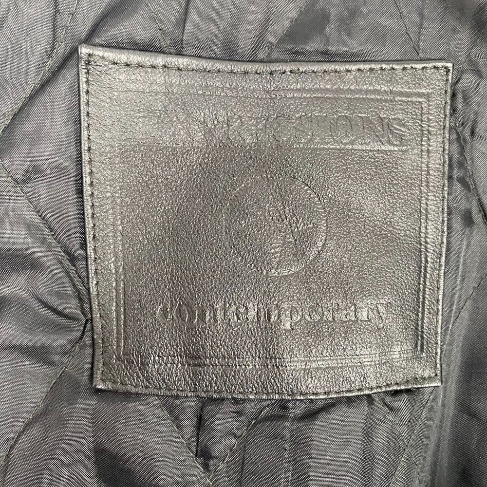 Contemporary Expressions Black Leather Bomber Jacket Men's XLarge Vintage - Picture 4 of 16